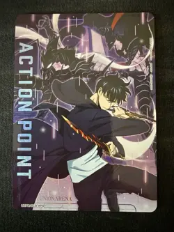 Bandai Solo Leveling Sung Jinwoo Action Point Card Union Arena UEPB/SLG-AP01 - Image 1