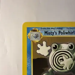 Pokemon Card Gym Heroes 1st Edition Misty's Poliwhirl 53/132 Uncommon NM- - Image 2