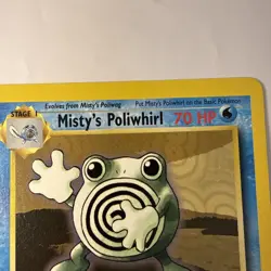 Pokemon Card Gym Heroes 1st Edition Misty's Poliwhirl 53/132 Uncommon NM- - Image 3