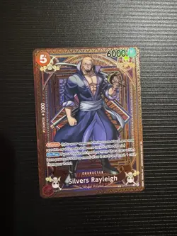 Silver Rayleigh SP OP09-005 R a Fist of Divine Speed One Piece Card - Image 1
