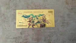 Billet Miku Hatsune Vocaloid Collector Gold card carte goodies ticket Banknote - Image 2
