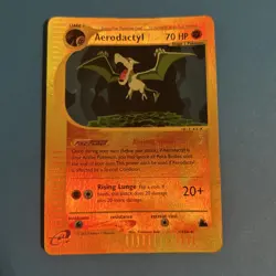 Pokemon TCG Aerodactyl Card 1/144 Reverse Holo Skyridge - Clean Front, Damg rear - Image 1