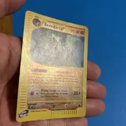 Pokemon TCG Aerodactyl Card 1/144 Reverse Holo Skyridge - Clean Front, Damg rear - Image 2