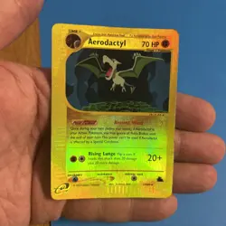 Pokemon TCG Aerodactyl Card 1/144 Reverse Holo Skyridge - Clean Front, Damg rear - Image 3