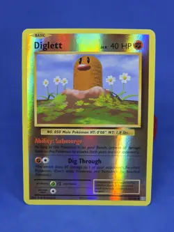 Diglett Reverse Holo 55/108 XY Evolutions Pokemon Card 2016 - Image 1
