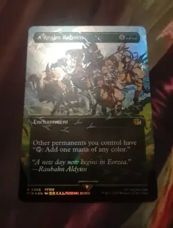 A Realm Reborn (Borderless) (Chocobo Track Foil) -Foil Near Mint MTG - Image 1