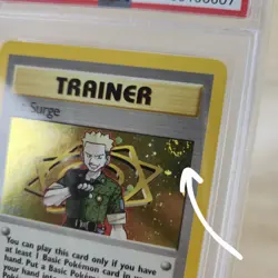 PSA MINT 9 1st Edition Lt. Surge 17/13 Holo Gym Heroes Trainer Pokemon Card - Image 2