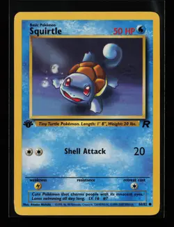 Squirtle 68/82 Common Team Rocket 1st Edition Pokemon Card - Image 1
