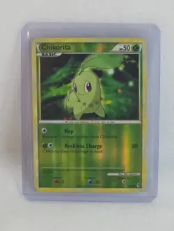 Chikorita 53/95 Call of Legends Reverse Holo Pokemon Card 2011 Vintage - Image 1