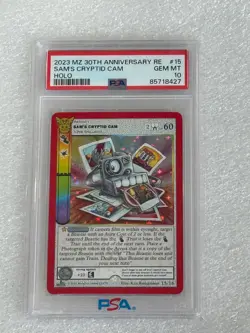 PSA 9 Metazoo 30th ANNIVERSARY SAMS CRYPTID CAM SEANCE FH HOLO tcg card pokemon - Image 1
