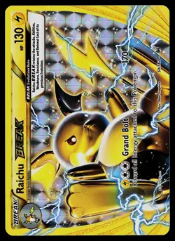 Pokemon Card - Raichu BREAK XY BREAKthrough 50/162 Holo - Image 1