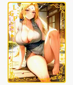 Waifu Anime Cards TCG | Naruto - Tsunade [ METAL CARD ] LGP | Sexy Hentai Girl - Image 1