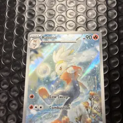 Pokemon Card Raboot 147/142 Stellar Crown Illustration Rare LP - Image 2