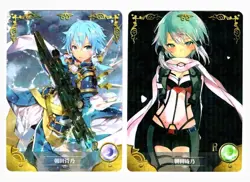 Goddess Story Waifu Card TCG | Sinon - Sword Art Online SAO [ CARD SET ] 2 cards - Image 1