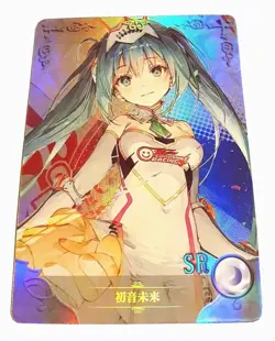 Goddess Story Waifu Card TCG | Miku Hatsune - Vocaloid | SR | NS-2M03-039 - Image 1