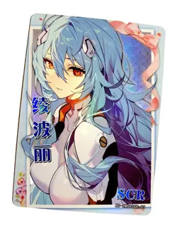 Goddess Story Waifu Card TCG | Rei Ayanami - Evangelion | SCR | NS-2M09SCR-03 - Image 1