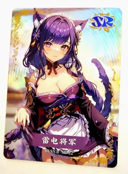 Flower Girl Waifu Card TCG | Raiden Shogun - Genshin Impact | SR | HYSNII-SR-22 - Image 2