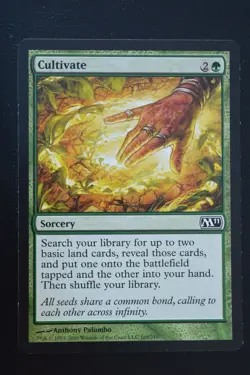 Magic The Gathering MTG CULTIVATE Magic 2011 LP Lightly Played - Image 1