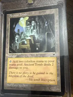 (B) Ancient Tomb - Rare - 1997 Magic the Gathering Tempest-Colin Mac Neil - Image 1