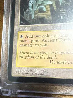 (B) Ancient Tomb - Rare - 1997 Magic the Gathering Tempest-Colin Mac Neil - Image 2