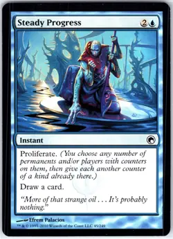 Steady Progress 45 C Scars of Mirrodin Magic the Gathering MTG LP - Image 1