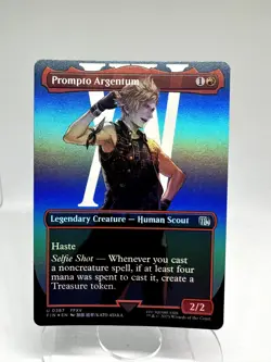 Prompto Argentum- MTG Final Fantasy - Borderless Foil 0387 - Image 1