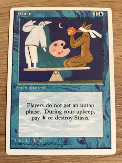 Stasis (4th Edition, 1995) Starre Magic Karte MtG EX - Image 1