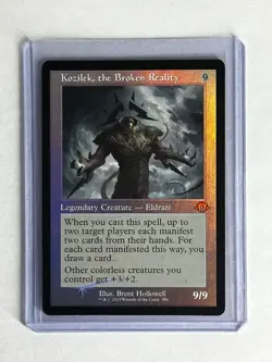MTG Magic The Gathering Modern Horizons 3 Retro Foil Kozilek the Broken Reality - Image 1