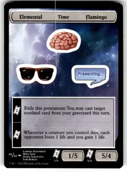 Elemental Time Flamingo Unfinity Regular MTG - Image 1