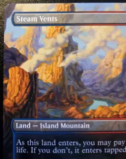 Steam Vents (Borderless) 0348 Rare Lorwyn Eclipsed Magic: The Gathering - Image 2