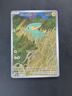 Pokemon TCG Electrike 196/182 SV10: Destined Rivals Illustration Rare Near Mint - Image 1