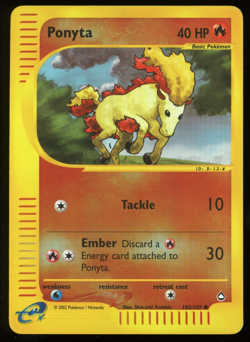 Pokemon 2003 Aquapolis - Ponyta - Reverse Holo - 102 - Image 1