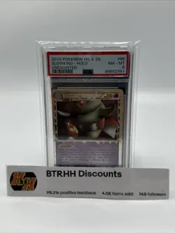 2010 POKEMON HEARTGOLD & SOULSILVER UNDAUNTED #85 SLOWKING-HOLO PSA 8 - Image 2