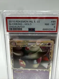 2010 POKEMON HEARTGOLD & SOULSILVER UNDAUNTED #85 SLOWKING-HOLO PSA 8 - Image 4