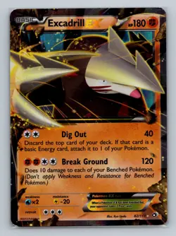 Pokemon Legendary Treasures #82/113 Excadrill EX Heavily played - Image 1