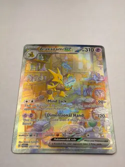 Alakazam ex 201/165 Special Illustration Rare SIR - Pokemon 151 English - NM - Image 2