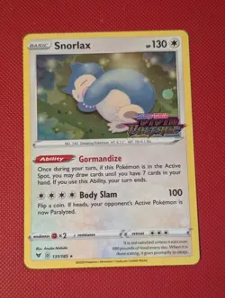 Pokemon TCG - Snorlax - 131/185 HOLO STAMPED PROMO - Vivid Voltage - Image 1