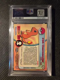 2000 TOPPS CHROME POKEMON T.V. TEKNO #4 CHARMANDER PSA 10 - Image 3