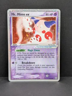 Mr. Mime ex 111/112 Firered & Leafgreen Holo Ultra Rare Pokemon TCG Nintendo LP - Image 1
