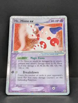 Mr. Mime ex 111/112 Firered & Leafgreen Holo Ultra Rare Pokemon TCG Nintendo LP - Image 3