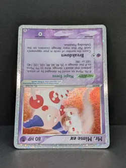 Mr. Mime ex 111/112 Firered & Leafgreen Holo Ultra Rare Pokemon TCG Nintendo LP - Image 4
