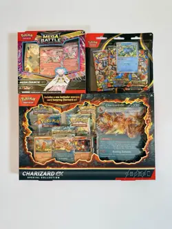 Ultra-Rare Pokemon TCG Mega Evolution Bundle: Charizard & Diancie! - Image 1