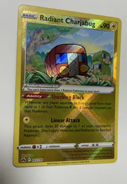 Pokemon Crown Zenith Radiant Charjabug Radiant Holo Rare 051/159 - Image 2