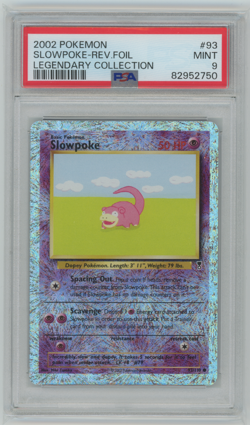 PSA 9 2002 Slowpoke 93/110 Reverse Holo Pokemon Legendary Collection - Image 1