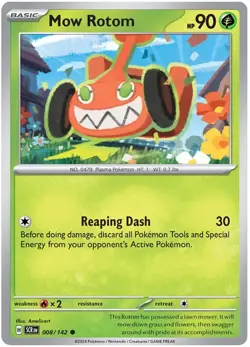 MOW ROTOM 008/142 - POKEMON - COMMON - STELLAR CROWN - Image 1