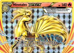 Pokemon TCG Ninetales BREAK 16/108 Holo XY Evolutions MP/HP - Image 1