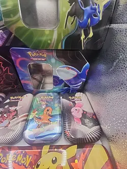 Pokemon TCG Empty Tin Lot Various Tins Poke Ball Charizard Pikachu Tin Only - Image 3