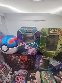 Pokemon TCG Empty Tin Lot Various Tins Poke Ball Charizard Pikachu Tin Only - Image 4