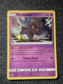 Marshadow SM85 Sun & Moon Holo Black Star Promo Pokemon TCG - LP - Image 2