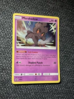 Marshadow SM85 Sun & Moon Holo Black Star Promo Pokemon TCG - LP - Image 3